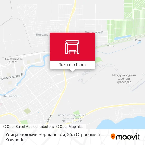 Улица Евдокии Бершанской, 355 Строение 6 map