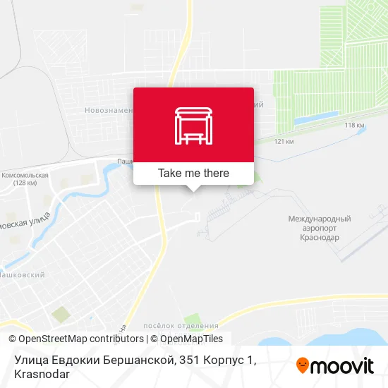 Улица Евдокии Бершанской, 351 Корпус 1 map