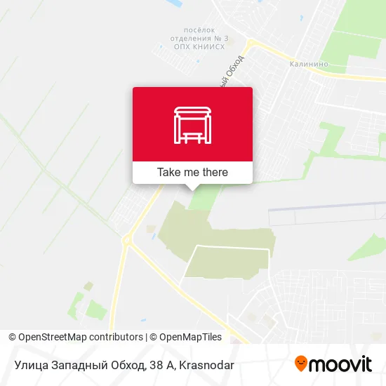 Улица Западный Обход, 38 А map