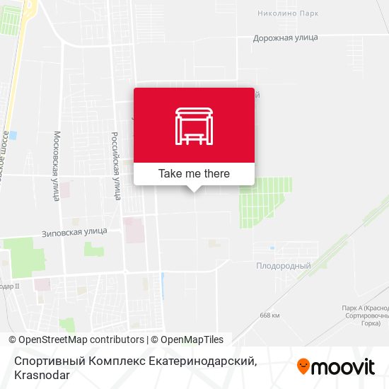 Спортивный Комплекс Екатеринодарский map