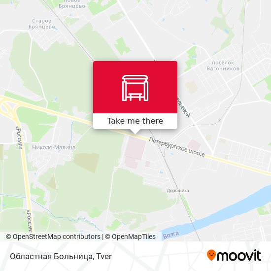 Областная Больница map