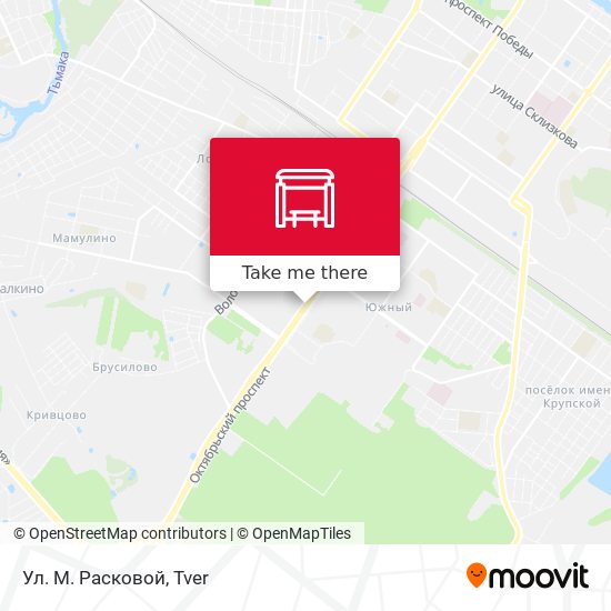 Ул. М. Расковой map