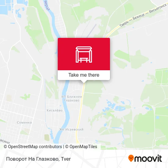 Поворот На Глазково map