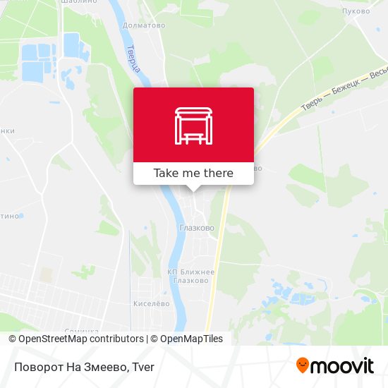 Поворот На Змеево map