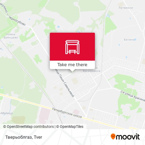 Тверьоблгаз map