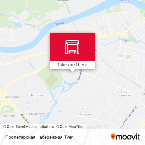 Пролетарская Набережная map