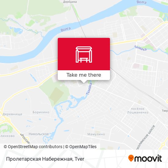 Пролетарская Набережная map