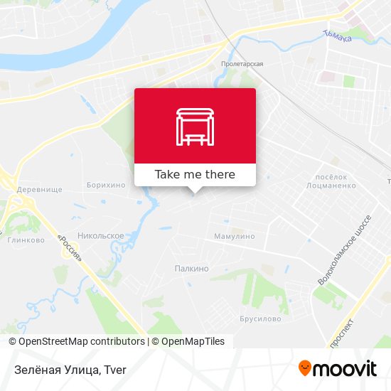 Зелёная Улица map