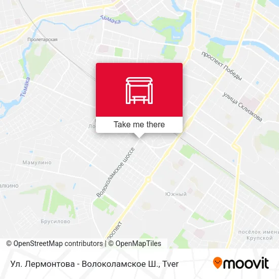 Ул. Лермонтова - Волоколамское Ш. map