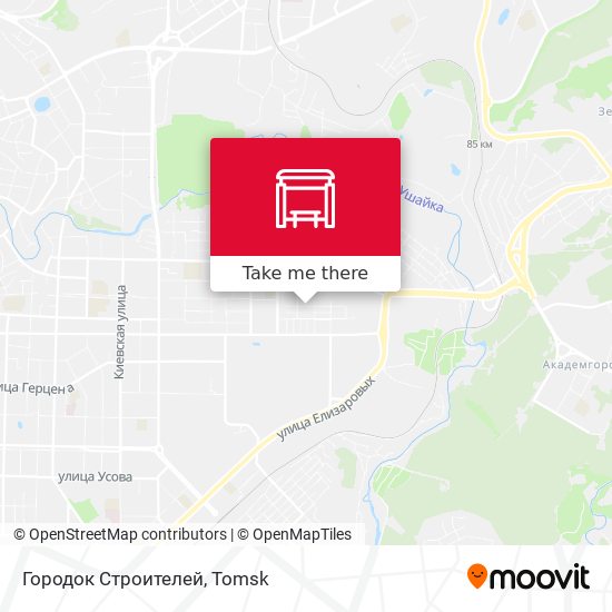 Городок Строителей map