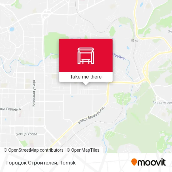 Городок Строителей map
