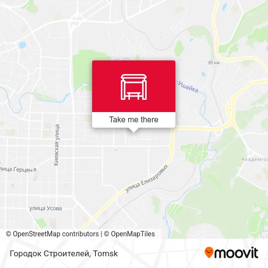 Городок Строителей map