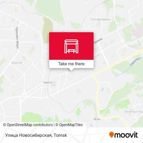 Улица Новосибирская map