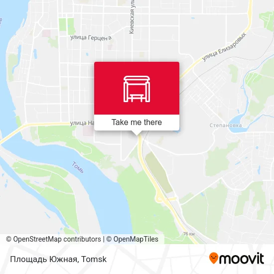 Площадь Южная map