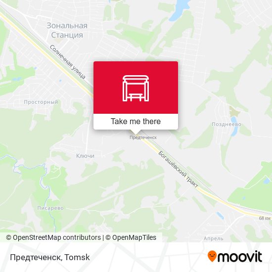 Предтеченск map