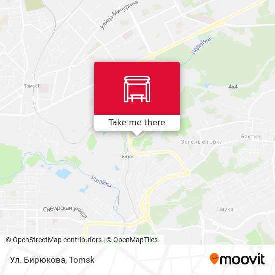 Ул. Бирюкова map