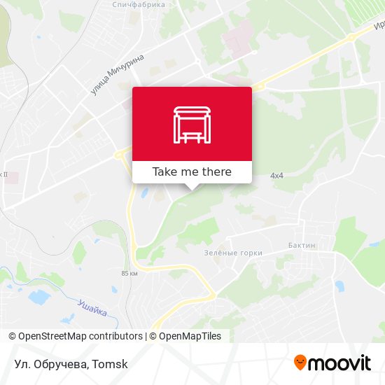 Ул. Обручева map