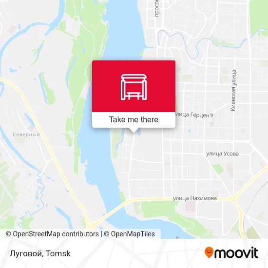 Луговой map