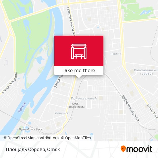 Площадь Серова map