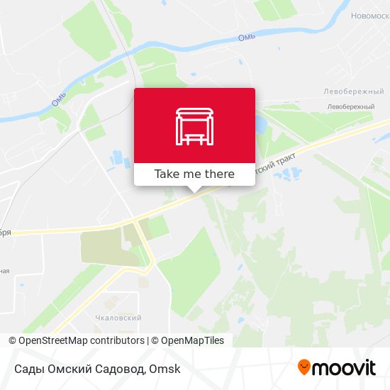 Сады Омский Садовод map