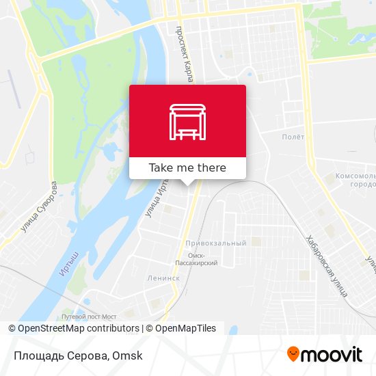 Площадь Серова map