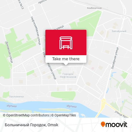 Больничный Городок map