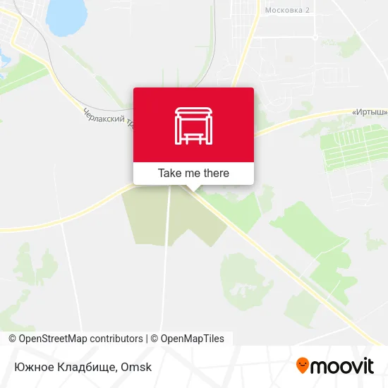Южное Кладбище map