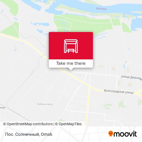 Пос. Солнечный map
