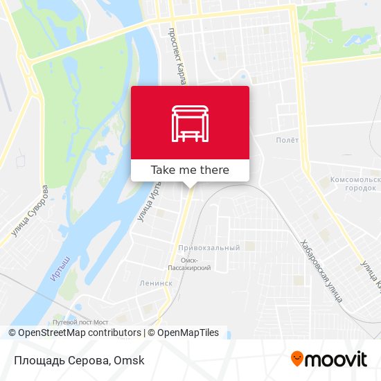 Площадь Серова map