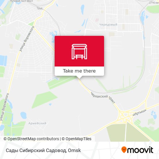 Сады Сибирский Садовод map