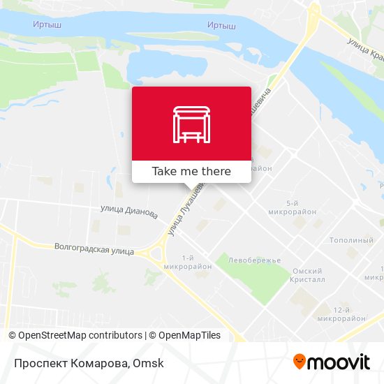 Проспект Комарова map