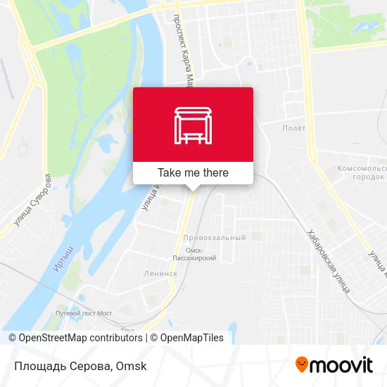 Площадь Серова map