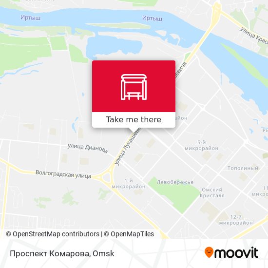 Проспект Комарова map