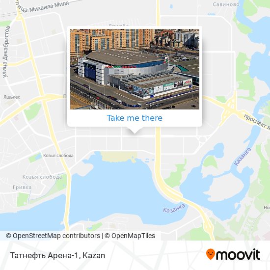 Татнефть Арена-1 map