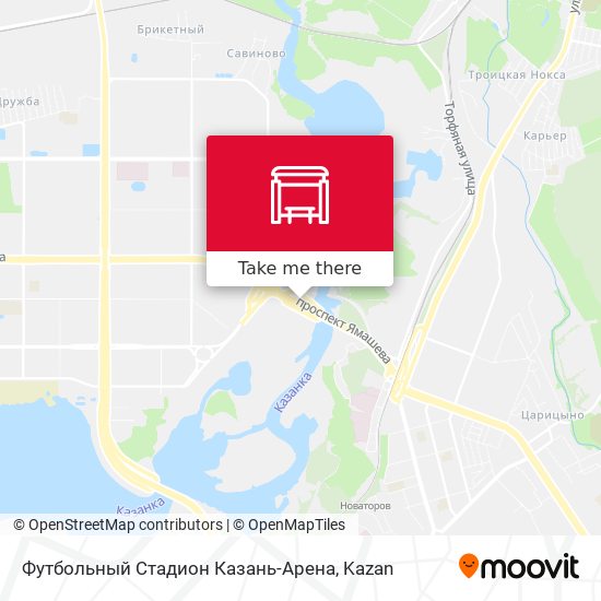 Футбольный Стадион Казань-Арена map