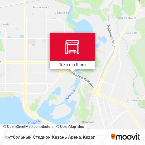 Футбольный Стадион Казань-Арена map