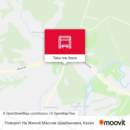 Поворот На Жилой Массив Щербаковка map