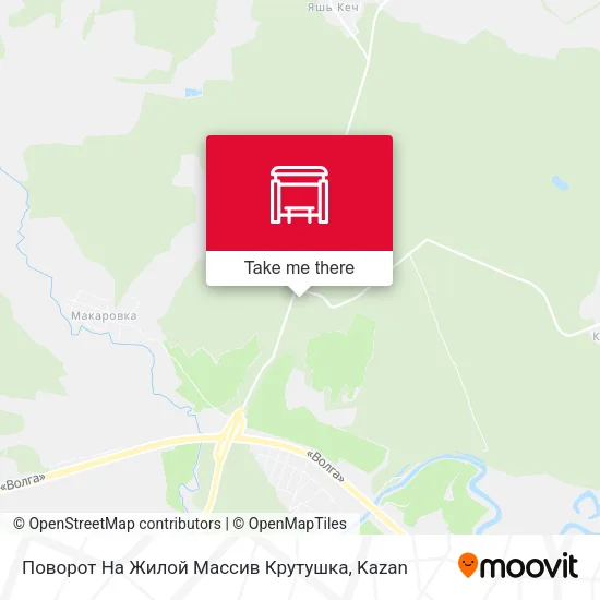 Поворот На Жилой Массив Крутушка map