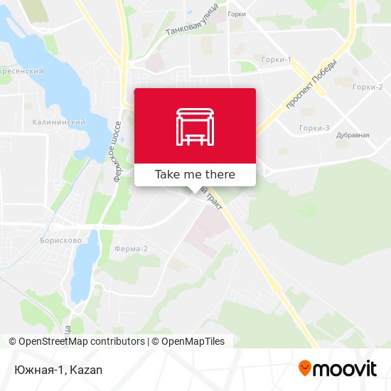 Южная-1 map
