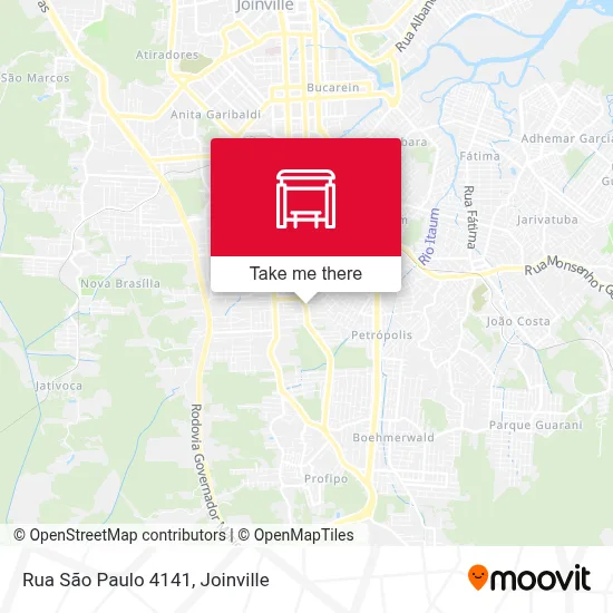 Rua São Paulo 4141 map