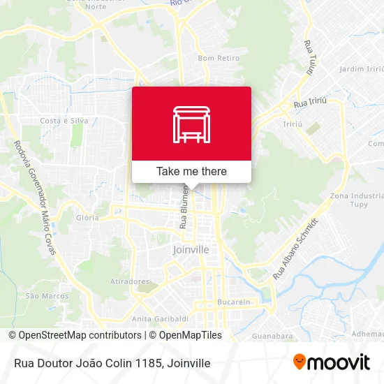 Rua Doutor João Colin 1185 map