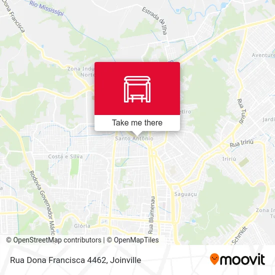 Rua Dona Francisca 4462 map