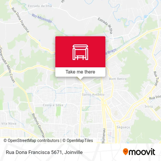 Rua Dona Francisca 5671 map