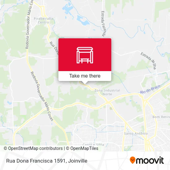 Rua Dona Francisca 1591 map