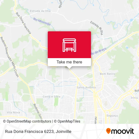 Rua Dona Francisca 6223 map
