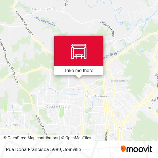 Rua Dona Francisca 5989 map