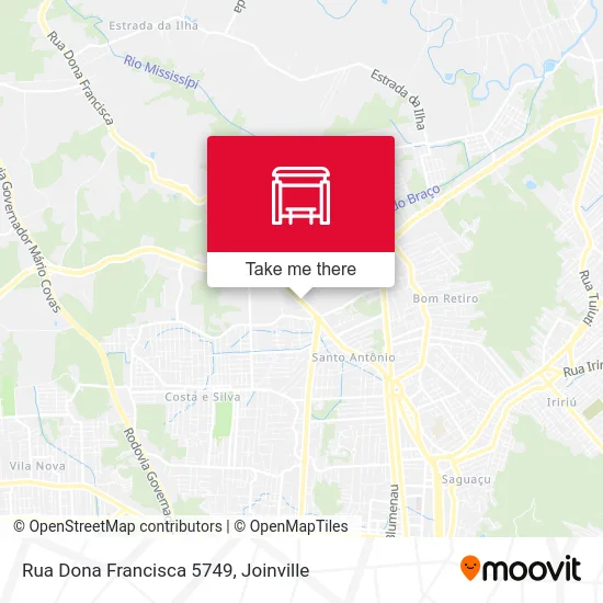 Rua Dona Francisca 5749 map
