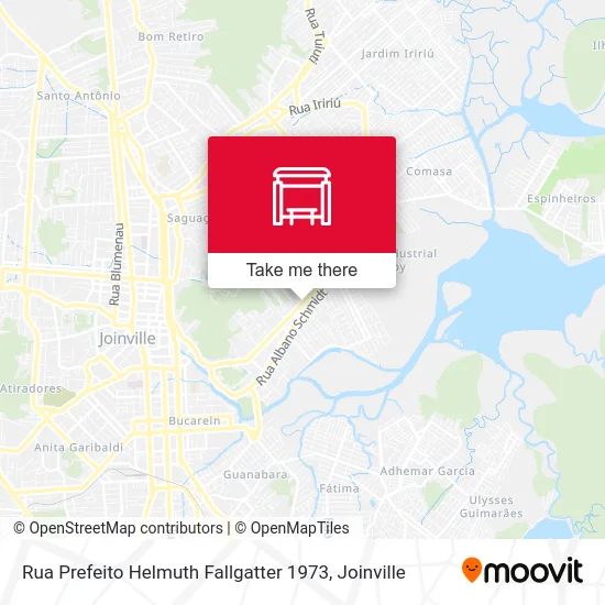 Rua Prefeito Helmuth Fallgatter 1973 map