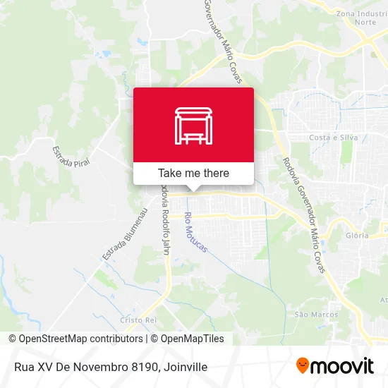 Rua XV De Novembro 8190 map