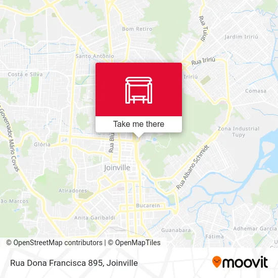 Rua Dona Francisca 895 map